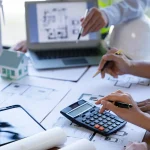 Team of architects in a planning meeting