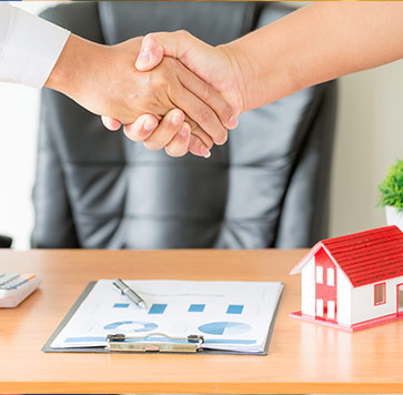 First home buyer receiving property keys