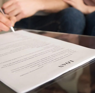 Refinancing loan application and documents